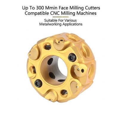 Tối đa 300 Mmin Face Milling Cutters Máy xay CNC tương thích thích hợp cho các ứng dụng chế biến kim loại khác nhau