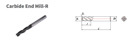 Nhiệt độ cao Dụng cụ cacbua rắn tốc độ cao Vật liệu tổng hợp Cắt cuối Máy nghiền
