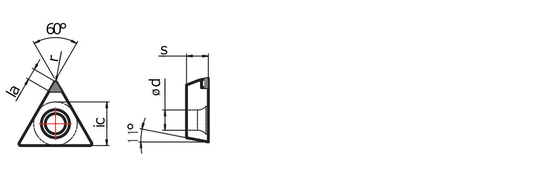 Tp Type Worldia Dụng cụ cắt / Hạt dao cắt Pcd ODM